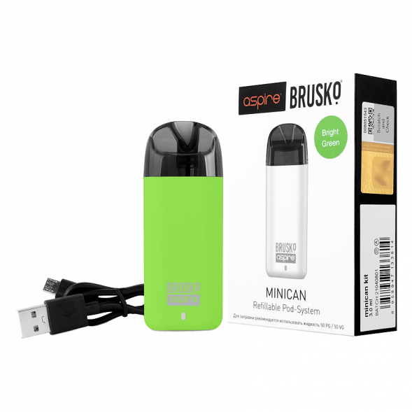 Электронная сигарета Brusko - Minican (350 mAh, Светло-Зелёный) купить в Тюмени