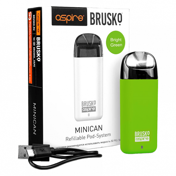 Электронная сигарета Brusko - Minican (350 mAh, Светло-Зелёный) купить в Тюмени