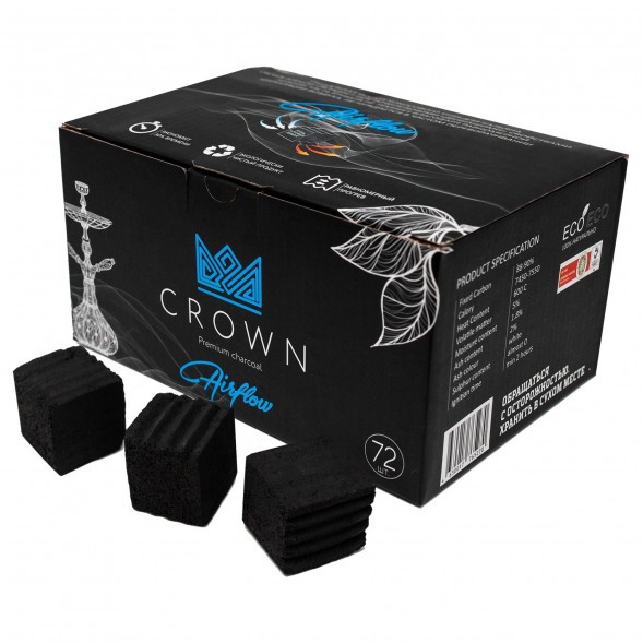 Уголь Crown Airflow (25 мм, 72 кубика) купить в Тюмени
