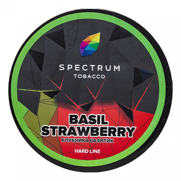 Табак Spectrum Hard - Basil Strawberry (Клубника Базилик, 200 грамм) купить в Тюмени