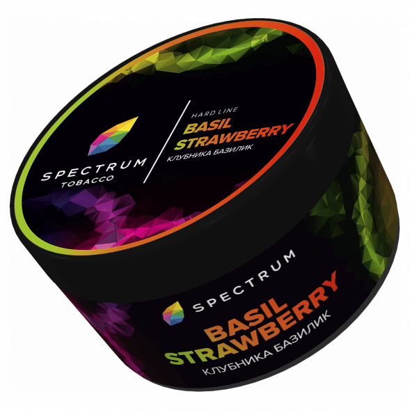 Табак Spectrum Hard - Basil Strawberry (Клубника Базилик, 200 грамм) купить в Тюмени
