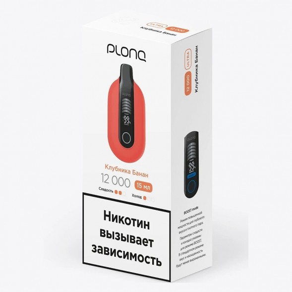PLONQ ULTRA - Клубника Банан (12000 затяжек) купить в Тюмени