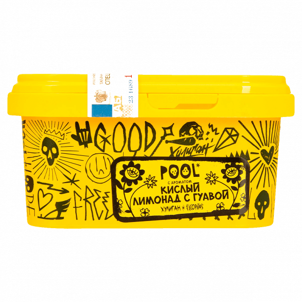 Табак Хулиган - POOL (Кислый Лимонад с Гуавой, 200 грамм) купить в Тюмени