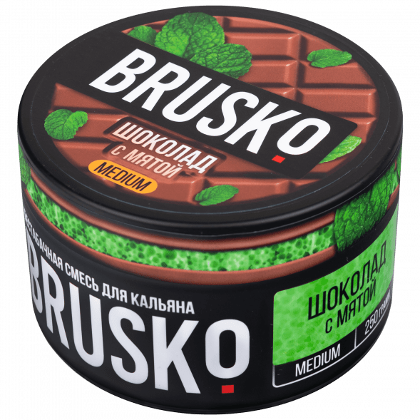 Смесь Brusko Medium - Шоколад с Мятой (250 грамм) купить в Тюмени