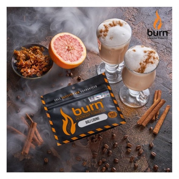 Табак Burn - Bali Lounge (Латте и Грейпфрут, 100 грамм) купить в Тюмени