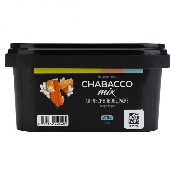 Смесь Chabacco MIX MEDIUM - Orange Dragee (Апельсиновое Драже, 200 грамм) купить в Тюмени