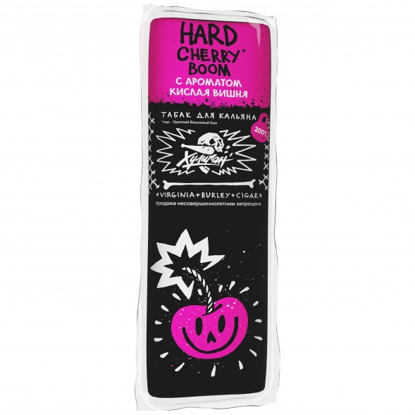Табак Хулиган Hard - Cherry Boom (Кислая Вишня, 200 грамм) купить в Тюмени