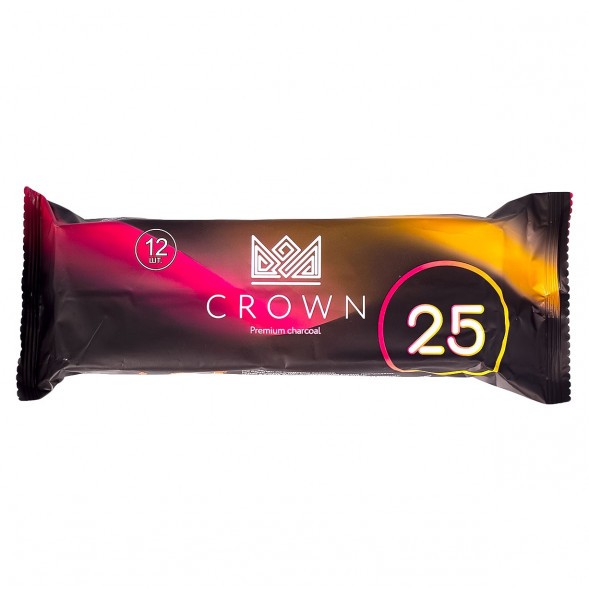 Уголь Crown (25 мм, 12 кубиков) купить в Тюмени