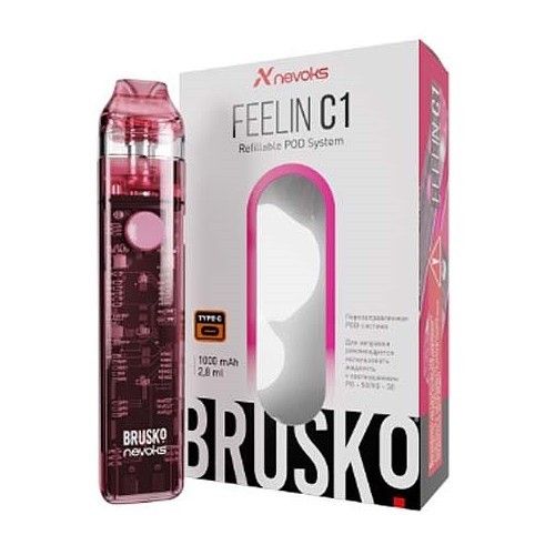 Электронная сигарета Brusko - Feelin C1 (Розовый) купить в Тюмени