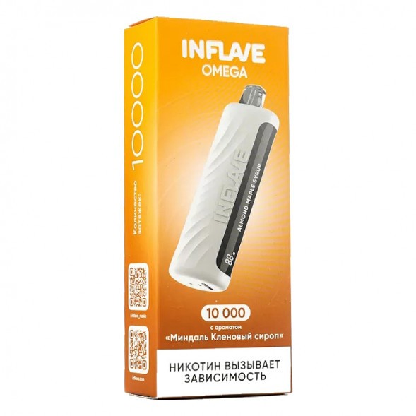 INFLAVE OMEGA - Миндаль Кленовый Сироп (Almond Maple Syrup, 10000 затяжек) купить в Тюмени