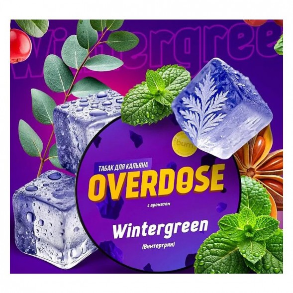 Табак Overdose - Wintergreen (Винтергрин, 25 грамм) купить в Тюмени