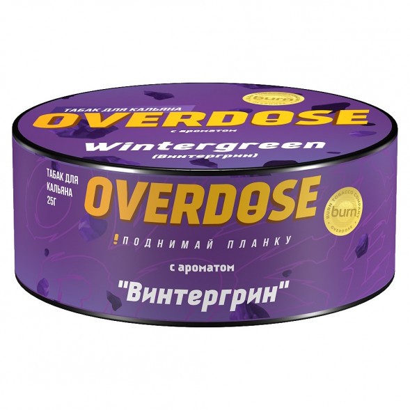 Табак Overdose - Wintergreen (Винтергрин, 25 грамм) купить в Тюмени