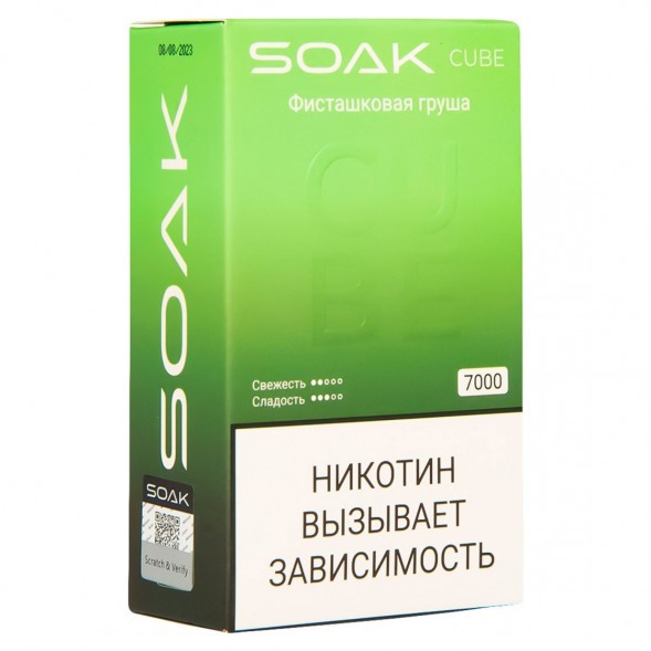 SOAK CUBE - Фисташковая Груша (7000 затяжек) купить в Тюмени