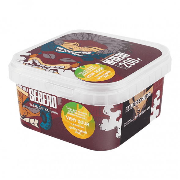 Табак Sebero - Very Sour (Цитрусовый Шок, 200 грамм) купить в Тюмени