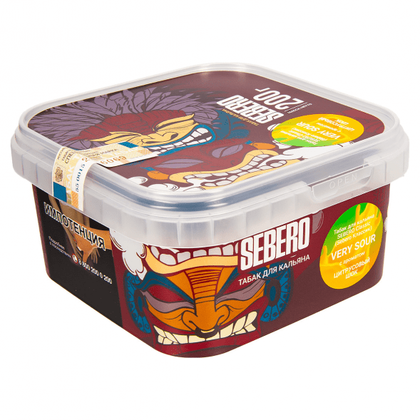 Табак Sebero - Very Sour (Цитрусовый Шок, 200 грамм) купить в Тюмени