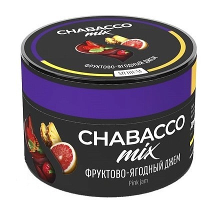 Смесь Chabacco MIX MEDIUM - Pink Jam (Фруктово-Ягодный Джем, 40 грамм) купить в Тюмени