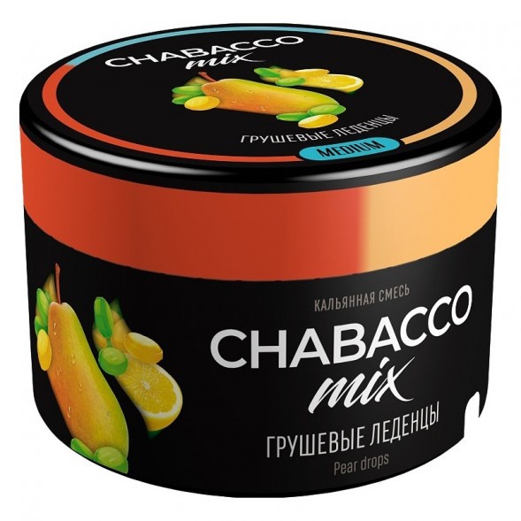 Смесь Chabacco MIX MEDIUM - Pear Drops (Грушевые Леденцы, 40 грамм) купить в Тюмени