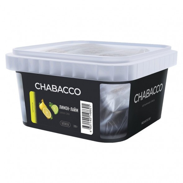 Смесь Chabacco MEDIUM - Lemon-Lime (Лимон - Лайм, 200 грамм) купить в Тюмени