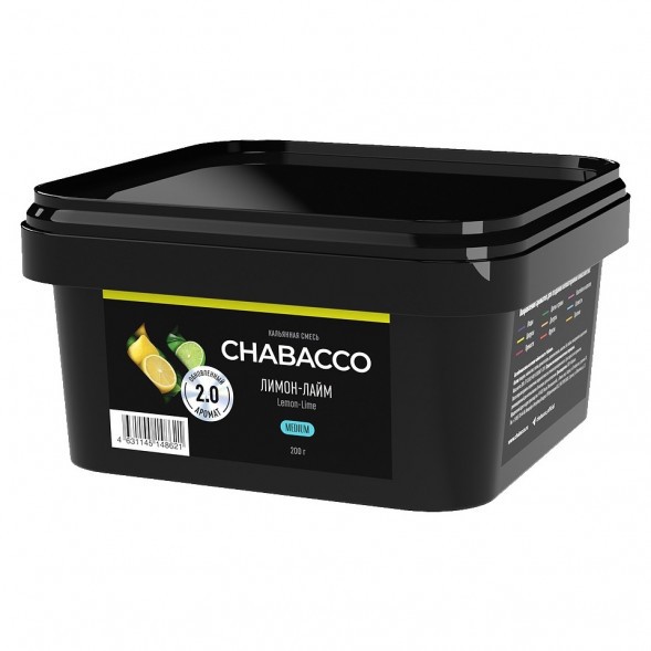 Смесь Chabacco MEDIUM - Lemon-Lime (Лимон - Лайм, 200 грамм) купить в Тюмени