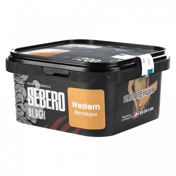 Табак Sebero Black - Western (Вестерн, 200 грамм) купить в Тюмени