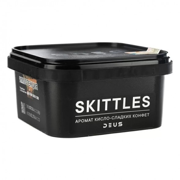 Табак Deus - Skittles (Кисло-Сладкие Конфеты, 250 грамм) купить в Тюмени