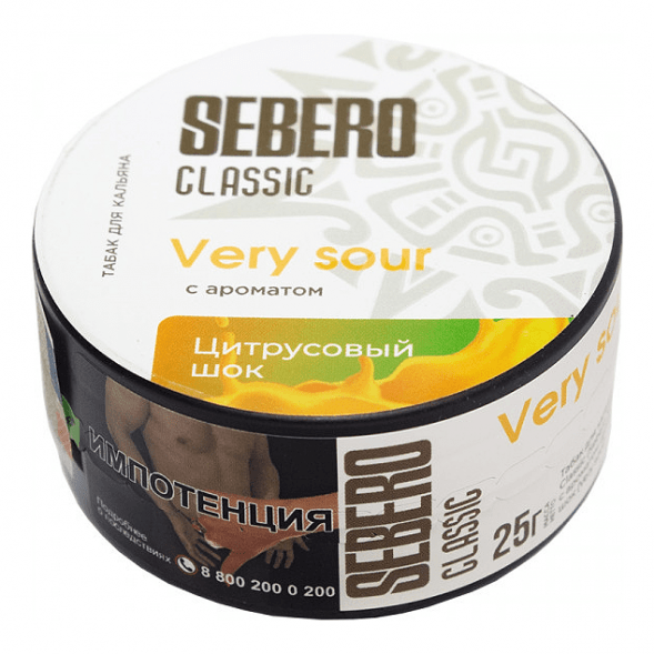 Табак Sebero - Very Sour (Цитрусовый Шок, 25 грамм) купить в Тюмени