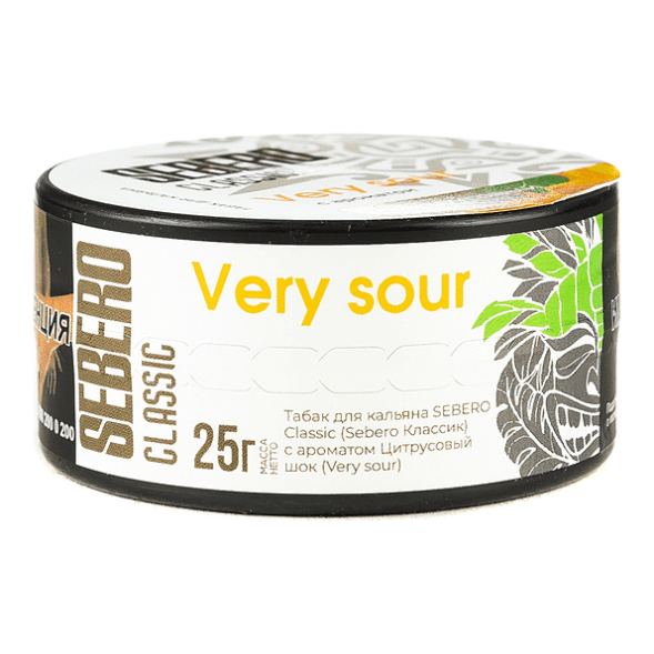 Табак Sebero - Very Sour (Цитрусовый Шок, 25 грамм) купить в Тюмени