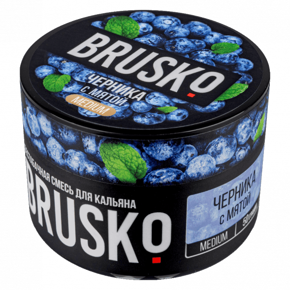 Смесь Brusko Medium - Черника с Мятой (50 грамм) купить в Тюмени