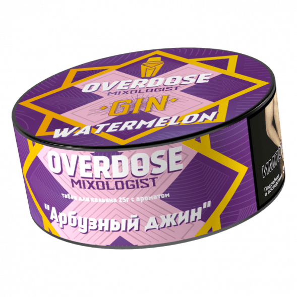 Табак Overdose - Gin Watermelon (Арбузный Джин, 25 грамм) купить в Тюмени