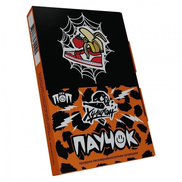 Табак Хулиган - Паучок (Банановая Клубника, 25 грамм) купить в Тюмени