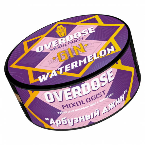 Табак Overdose - Gin Watermelon (Арбузный Джин, 100 грамм) купить в Тюмени