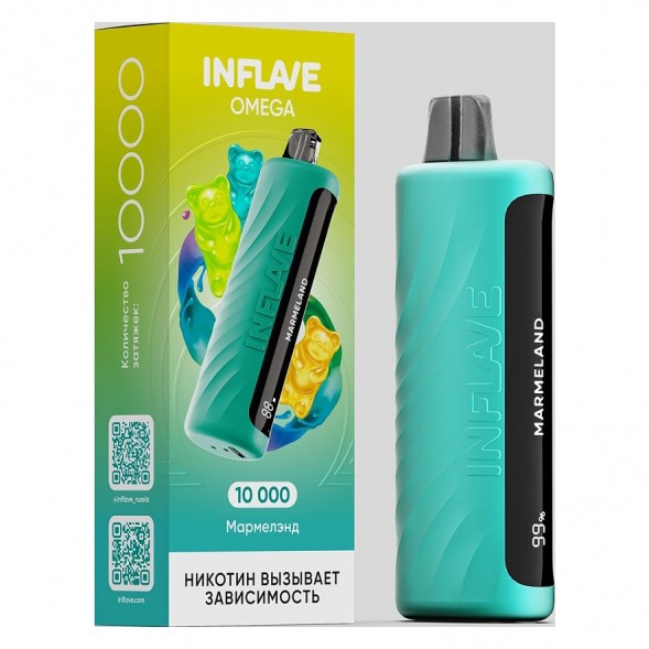 INFLAVE OMEGA - Мармелэнд (Marmeland, 10000 затяжек) купить в Тюмени