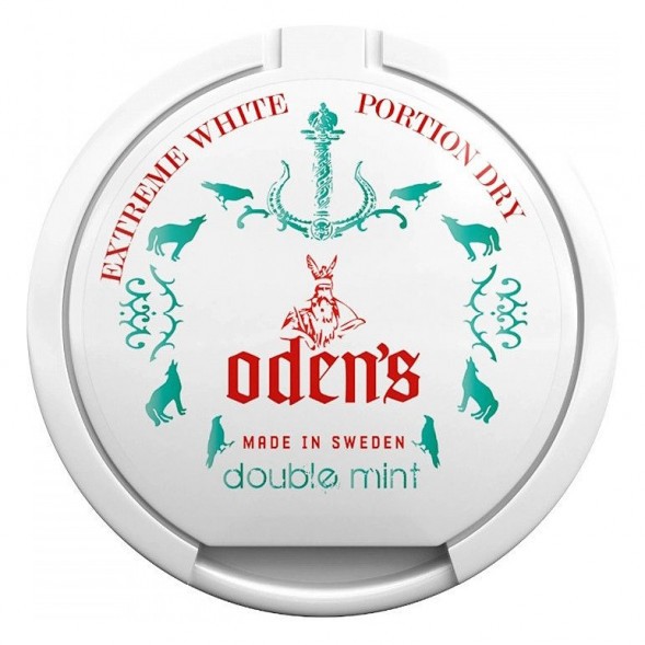 Табак жевательный ODENS - Double Mint Extreme White Dry (13 грамм, Швеция) купить в Тюмени