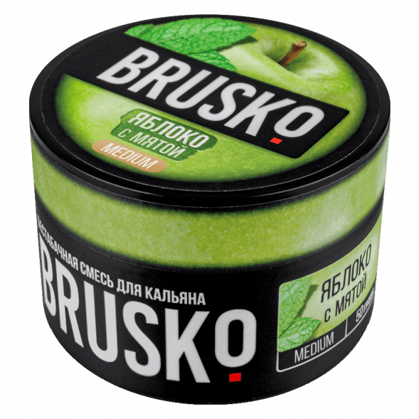 Смесь Brusko Medium - Яблоко с Мятой (50 грамм) купить в Тюмени