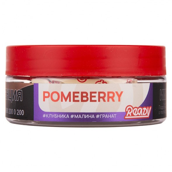 Табак Ready - №6 Pomeberry /Strawberry Raspberry Pomegranate (Клубника, Малина, Гранат, 100 грамм) купить в Тюмени