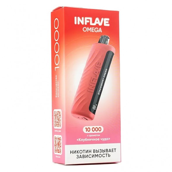 INFLAVE OMEGA - Клубничное Чудо (Strawberry Dream, 10000 затяжек) купить в Тюмени
