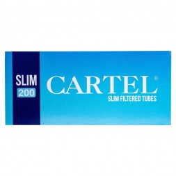 Гильзы сигаретные Cartel - Slim Blue 84x17мм (200 штук)