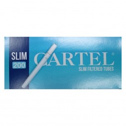 Гильзы сигаретные Cartel - Slim Blue 84x17мм (200 штук)