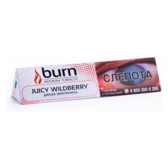 Табак Burn - Juicy Wildberry (Дикая Земляника, 25 грамм) купить в Тюмени