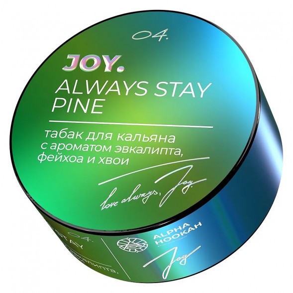 Табак Joy - Always Stay Pine (Эвкалипт, Фейхоа и Хвоя, 25 грамм) купить в Тюмени