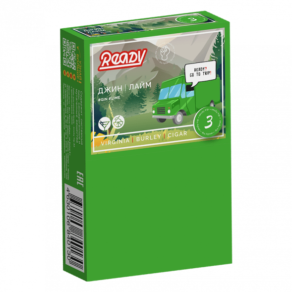Табак Ready - Gin Trip /Smoky Trip №3 (Джин, Лайм, 25 грамм) купить в Тюмени