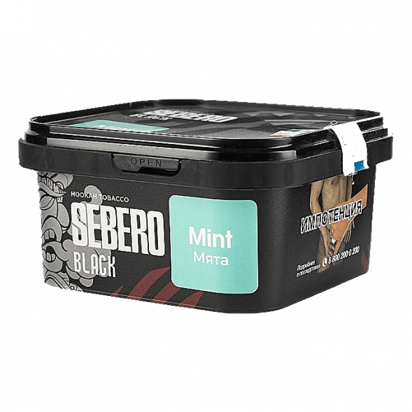 Табак Sebero Black - Mint (Мята, 200 грамм) купить в Тюмени