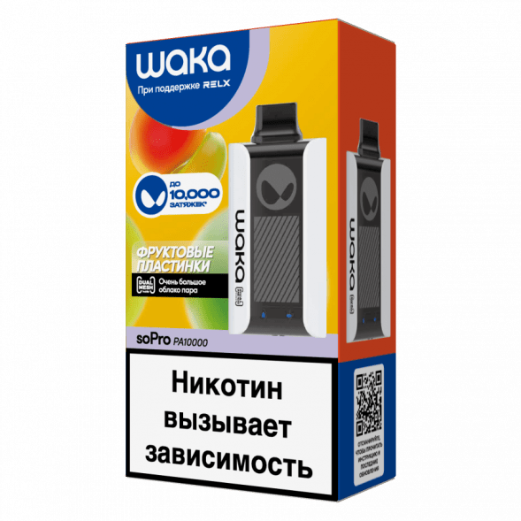 WAKA - Фруктовые Пластинки (10000 затяжек) купить в Тюмени