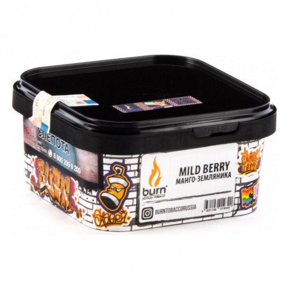 Табак Burn - Mild Berry (Манго - Земляника, 200 грамм) купить в Тюмени