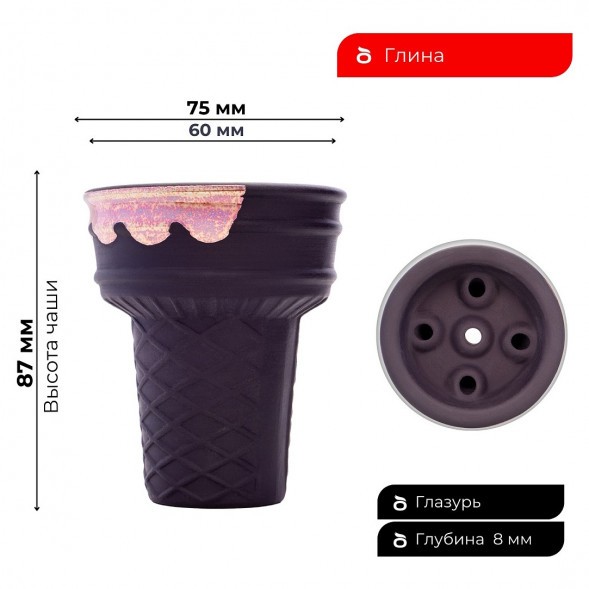 Чаша Gelato Cioccolato Gold купить в Тюмени