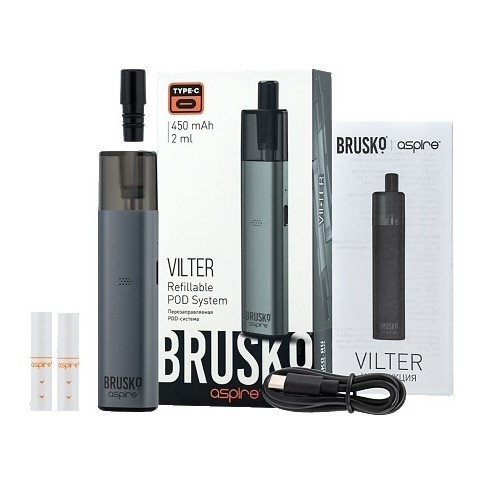 Электронная сигарета Brusko - Vilter (Серый) купить в Тюмени