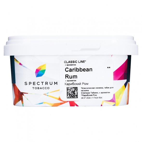 Табак Spectrum - Caribbean Rum (Карибский Ром, 200 грамм) купить в Тюмени