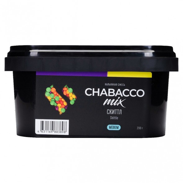 Смесь Chabacco MIX MEDIUM - Skittle (Скиттл, 200 грамм) купить в Тюмени