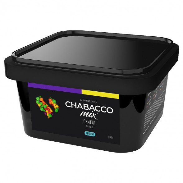 Смесь Chabacco MIX MEDIUM - Skittle (Скиттл, 200 грамм) купить в Тюмени