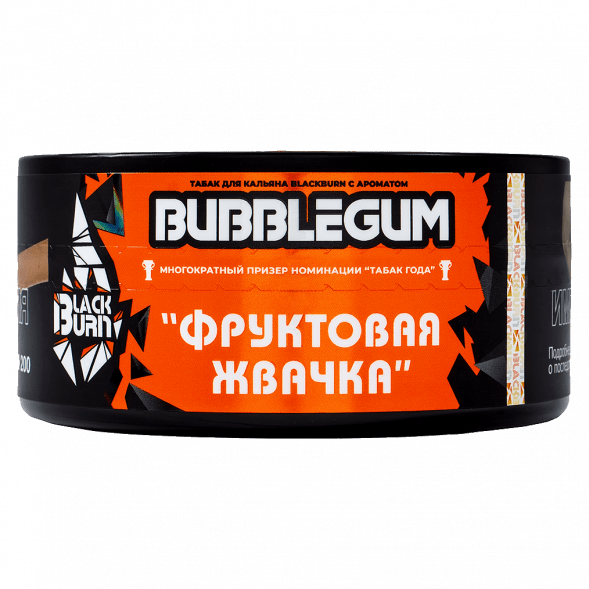 Табак BlackBurn - Bubble Gum (Фруктовая Жвачка, 100 грамм) купить в Тюмени
